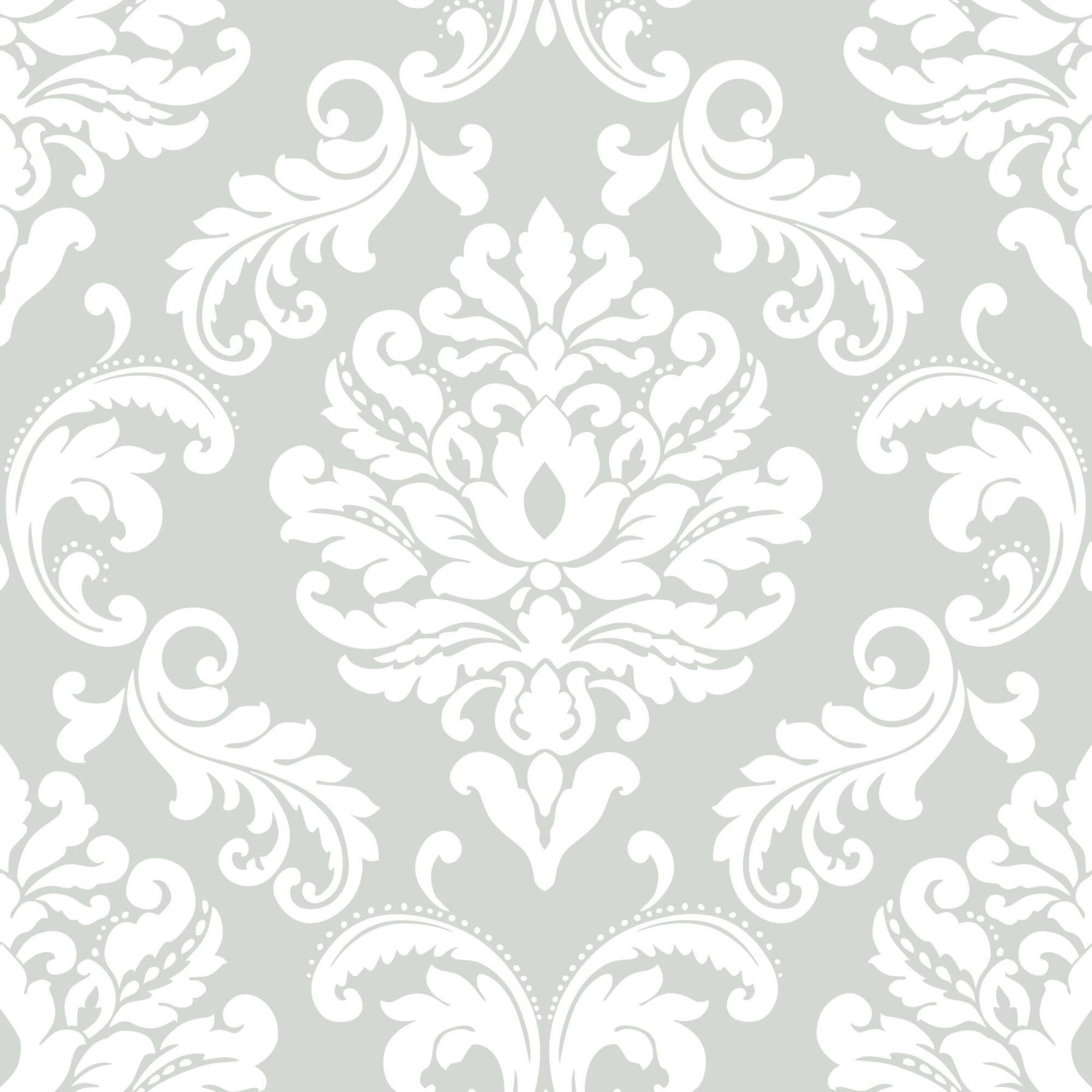 NuWallpaper Ariel Gray Peel & Stick Wallpaper